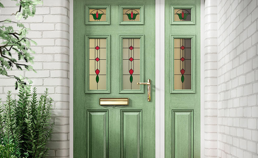 Chartwell green composite front door