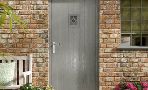 Grey composite back door