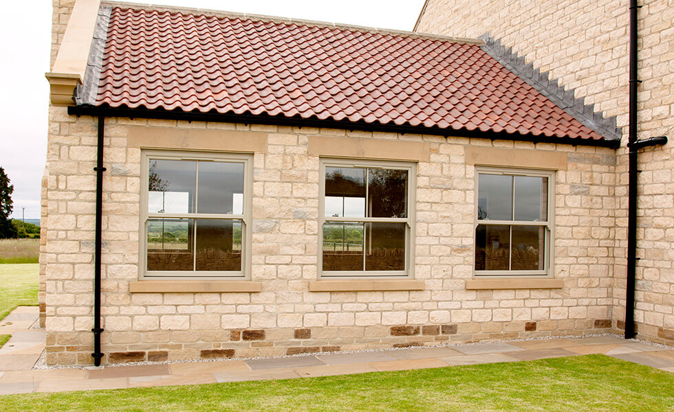 Slim uPVC sliding sash windows