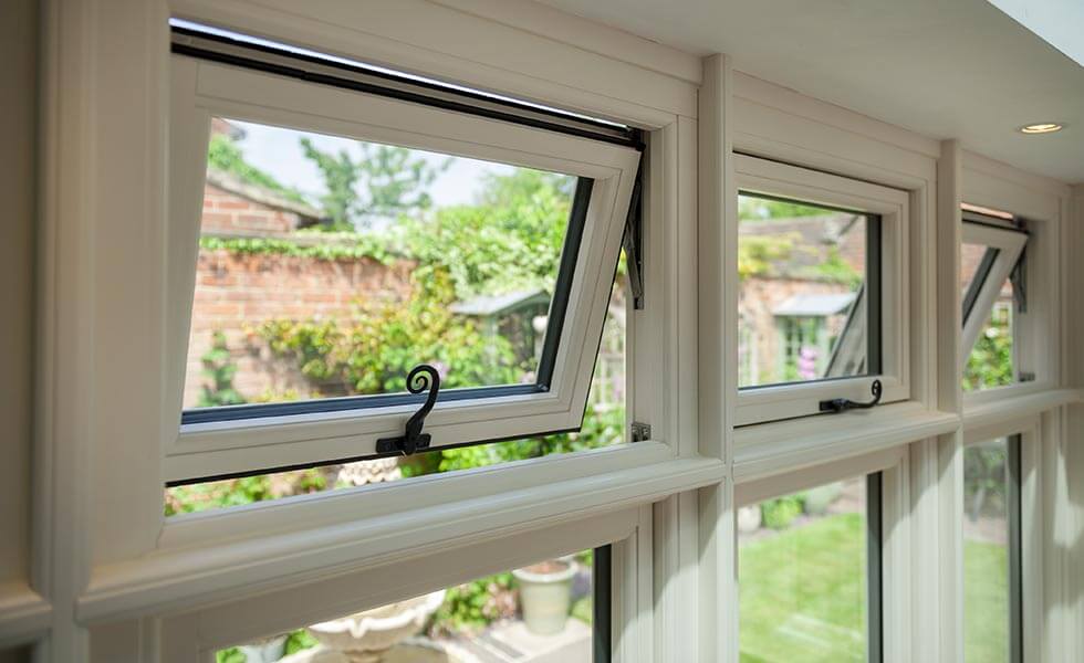 Double glazed windows with insulation