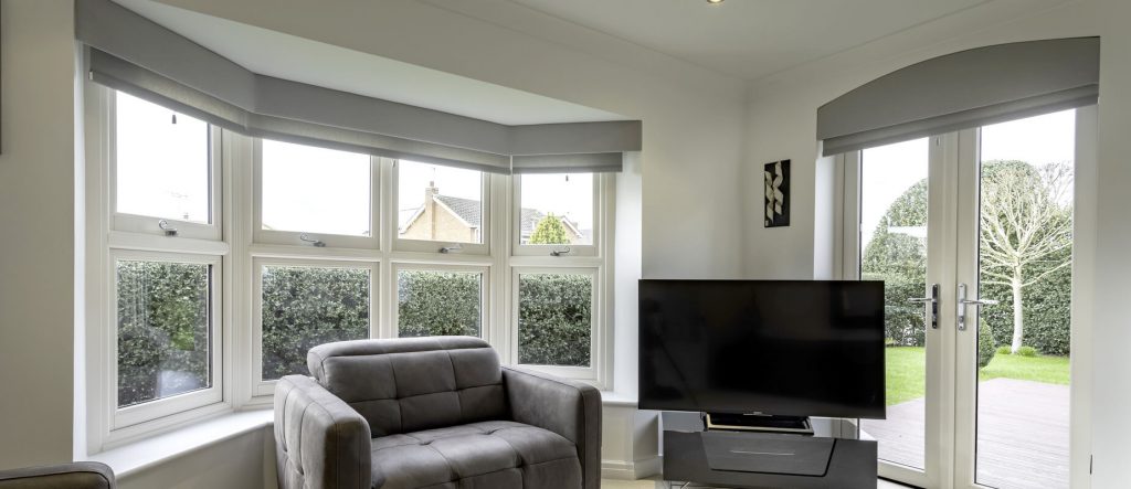 White uPVC windows and doors interior view