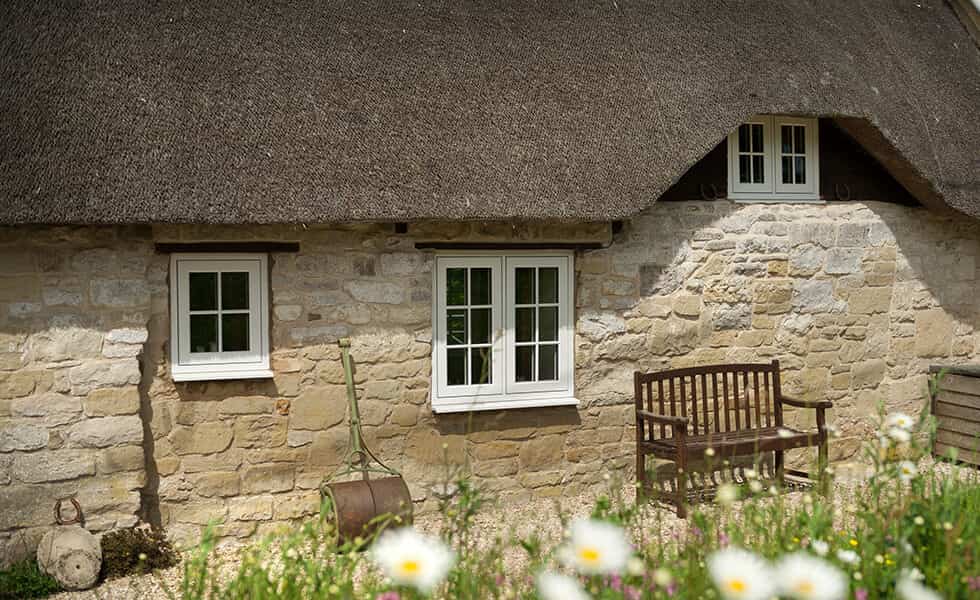 White heritage Residence 9 flush sash windows