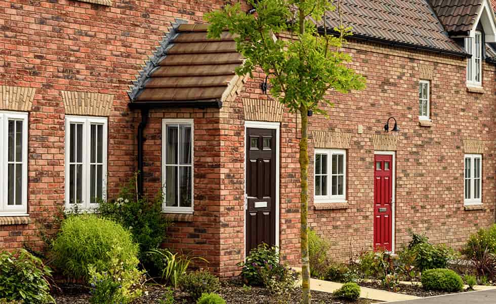 Front porch with composite door