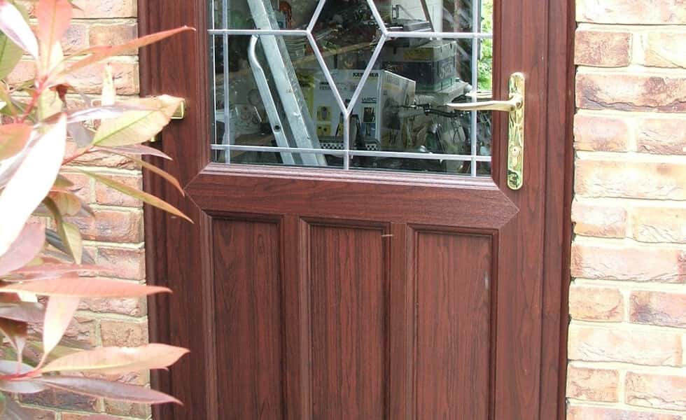 Rosewood uPVC back door