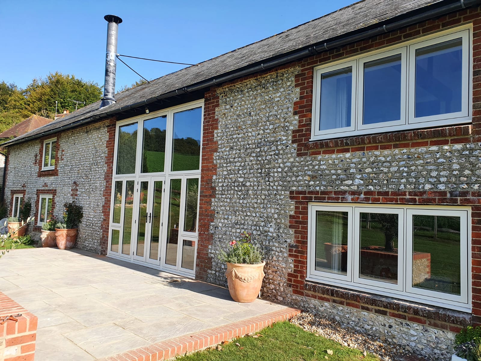 Replacement windows on barn conversion near Portsmouth.h