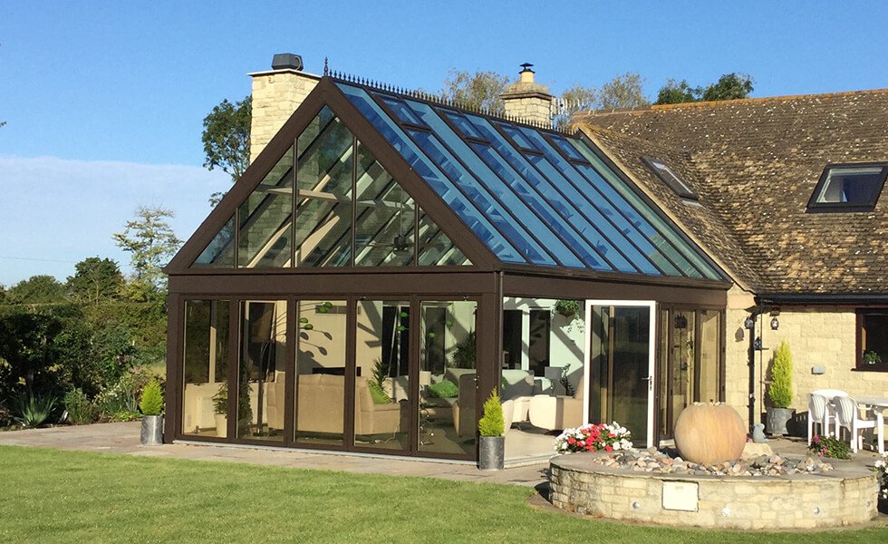 A Brown Gable conservatory and back garden