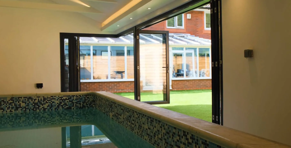 Quickslide's aluminium slide and fold doors opening